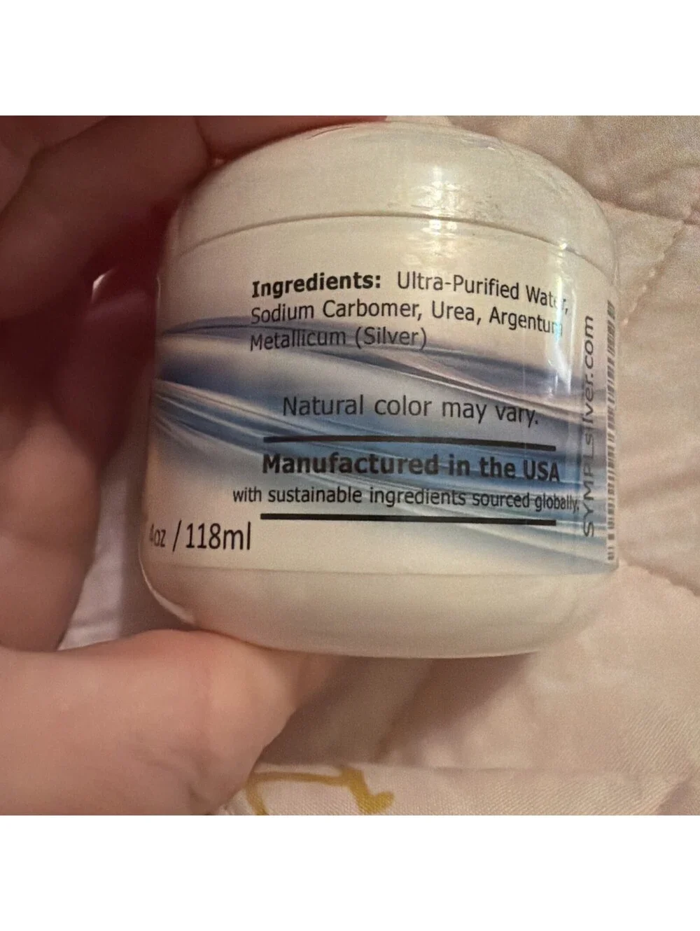 Pure Silver Skin Repair & Restore Gel 4 oz Jar • 75 ppm • Fragrance Free • USA